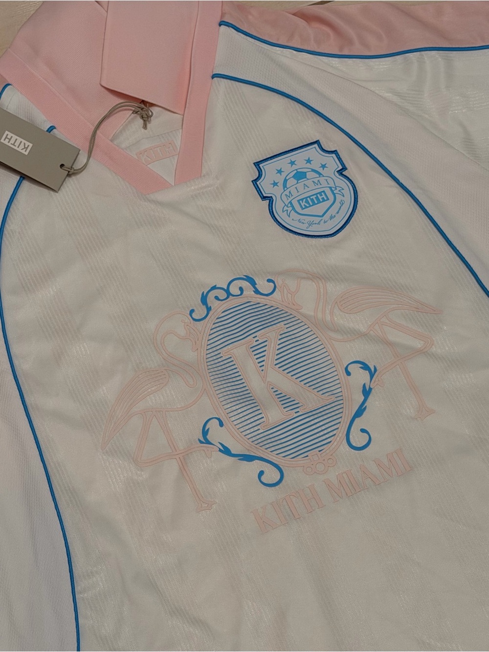 Kith Miami Exclusive Flamingo Jason Soccer Jersey NWT